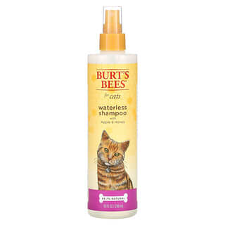 Burt's Bees, 貓用無水洗髮精，蘋果蜂蜜味，10 液量盎司（296 毫升）