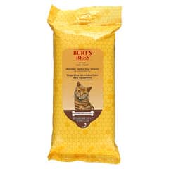Burt's Bees, Toallitas para reducir la caspa para gatos con harina de avena coloidal, 50 unidades