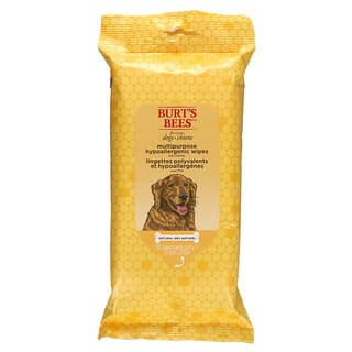 Burt's Bees, Multipurpose Hypoallergenic Wipes for Dogs with Honey, 50 Count