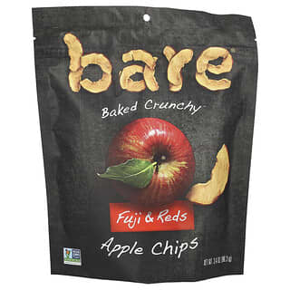Bare Snacks, Baked Crunchy, Chips de manzana, Fuji y rojos, 96,3 g (3,4 oz)