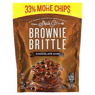 Sheila G's, Brownie Brittle, тонкие брауни, шоколадная крошка, 142 г (5 унций)