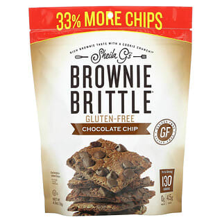 Sheila G's, Brownie Brittle, Gluten-Free, Chocolate Chip, 4.5 oz (128g)