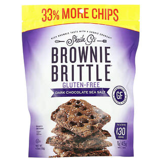 Sheila G's, Brownie Brittle, брауни без глютена, с темным шоколадом и морской солью, 128 г (4,5 унции)