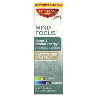 Bioray, Mind Zeal, Concentration et énergie mentale, Sans alcool, 60 ml