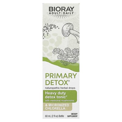 Bioray, Primary Detox, Extra Strength Detoxification Tonic, Alcohol-Free, 2 fl oz (60 ml)