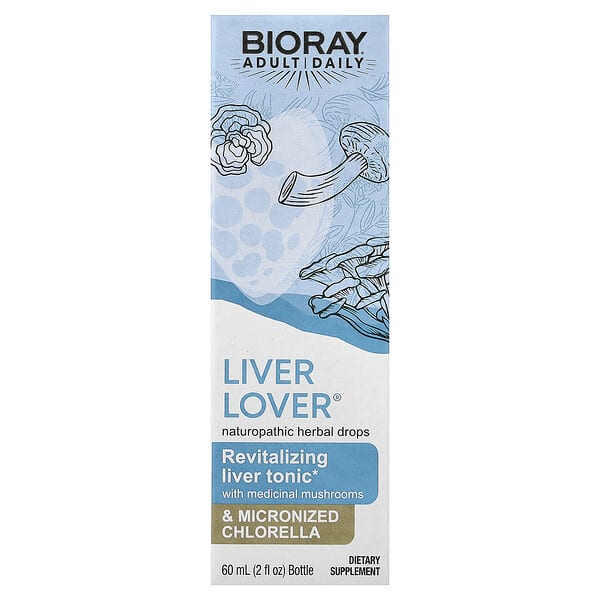 Bioray, Liver Lover®, 리바이탈라이징 간 건강 강장제, 60ml(2fl oz)