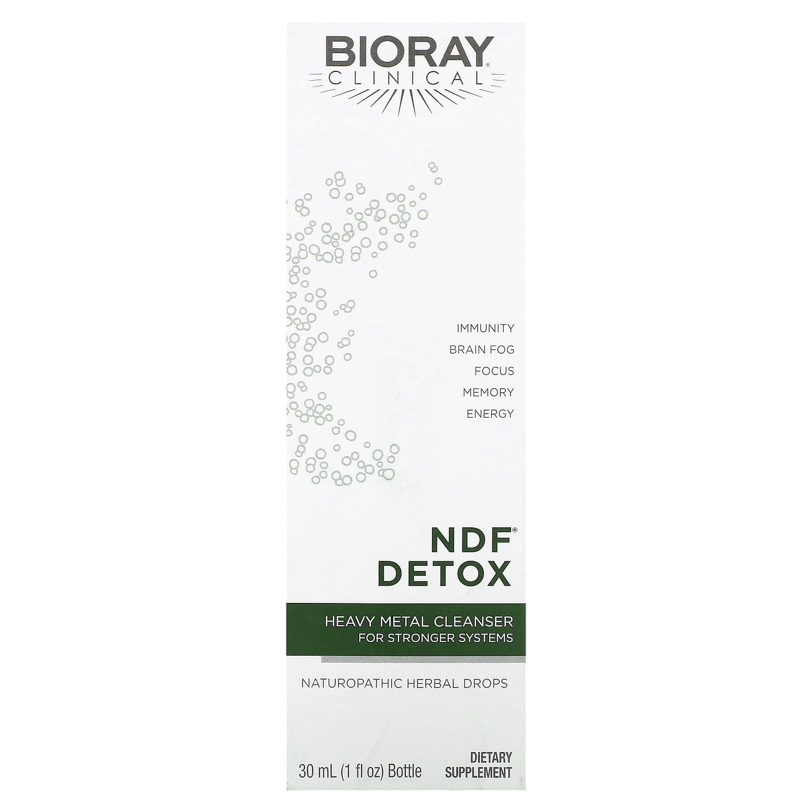 Bioray, NDF Detox、Heavy Metal Cleanser For Stronger Systems、30ml(1液量オンス)