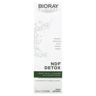 Bioray, NDF Detox，更強系統用重金屬清潔劑，1 液量盎司（30 毫升）