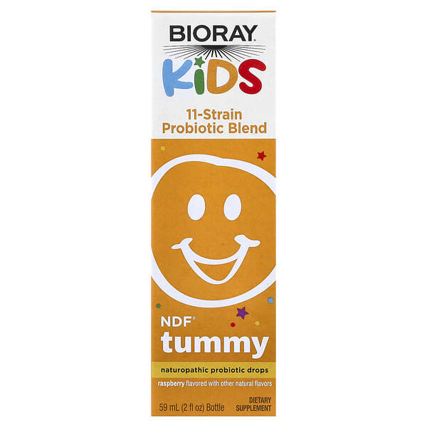 Kids, NDF® Tummy, 11-Strain Probiotic Blend, Raspberry, 2 fl oz (60 ml)