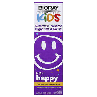 Bioray, Kids, NDF Happy, Peach, 2 fl oz (60 ml)
