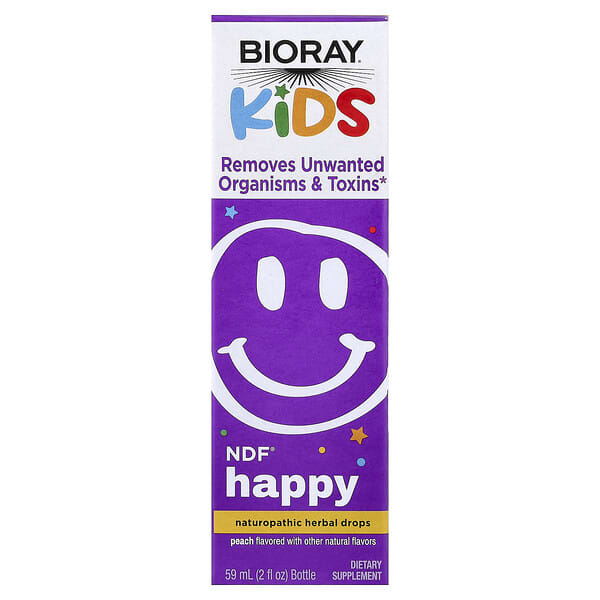 Kids, NDF® Happy, Peach, 2 fl oz (59 ml)