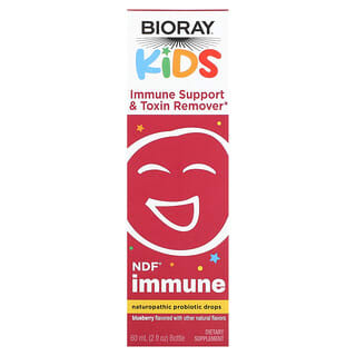 Bioray, 兒童，機體抵抗幫助和毒素去除劑，藍莓味，2 液量盎司（60 毫升）