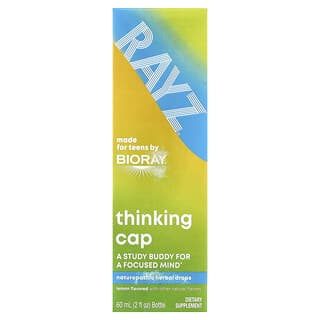 Bioray, Rayz, Topi Pemikir, Titisan Herba Naturopathic, Lemon, 2 fl oz (59 ml)