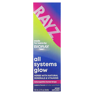 Bioray, Rays, All Systems Glow, для подростков, малина, 59 мл (2 жидк. Унции)