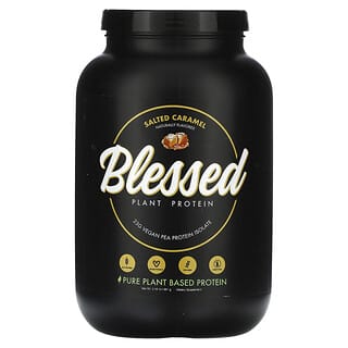 Blessed, Растительный протеин, соленая карамель, 981 г (2,16 фунта)