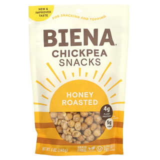 BIENA, Chickpea Snacks, Honey Roasted, 5 oz (142 g)