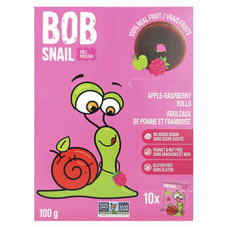 Bob Snail, Fruit Rolls, Apple-Raspberry, 10 Rolls, 0.35 oz (10 g) Each
