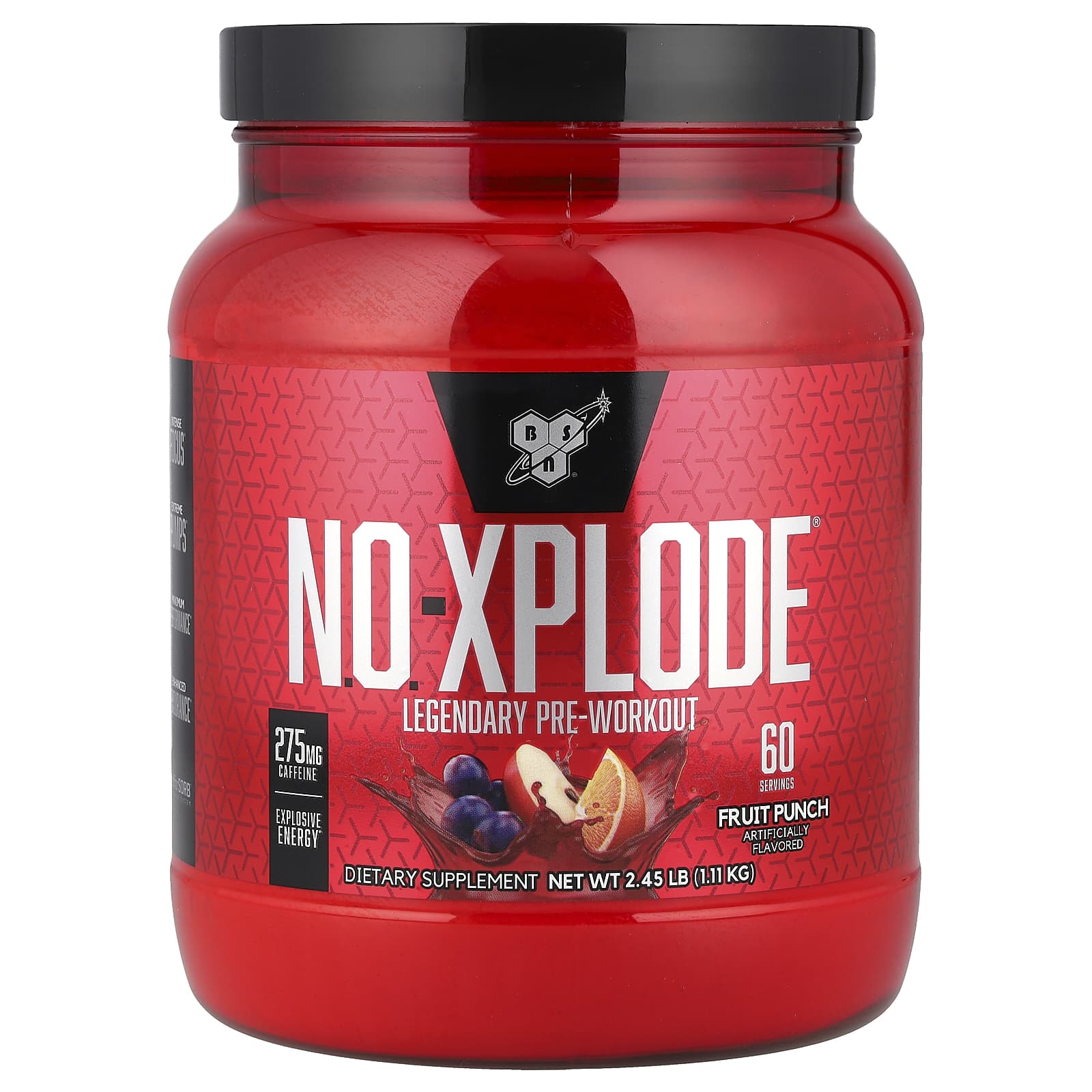 N.O.-XPLODE®, Legendary Pre-Workout, Fruit Punch, 2.45 lbs (1.11 kg)