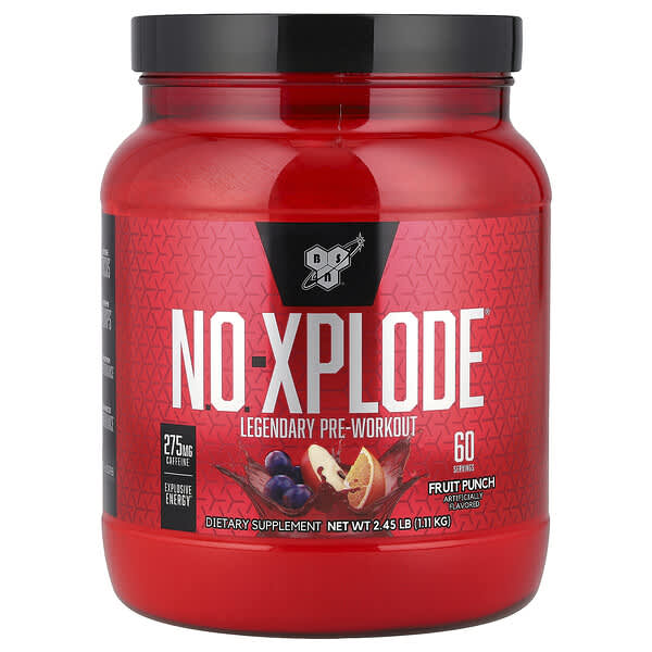 BSN N.O.-Xplode®, Legendary Pre-Workout, Fruit Punch, 2.45 lbs (1.11 kg)