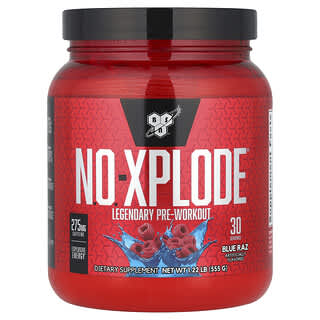 BSN, N.O.-Xplode, Legendary Pre-Workout, Blue Raz, 1.22 lbs (555 g)