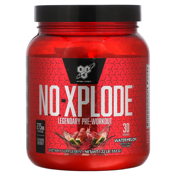 BSN, N.O.-Xplode（N.O. - エクスプロード）、レジェンダリープレワークアウト、スイカ、555g（1.22ポンド）