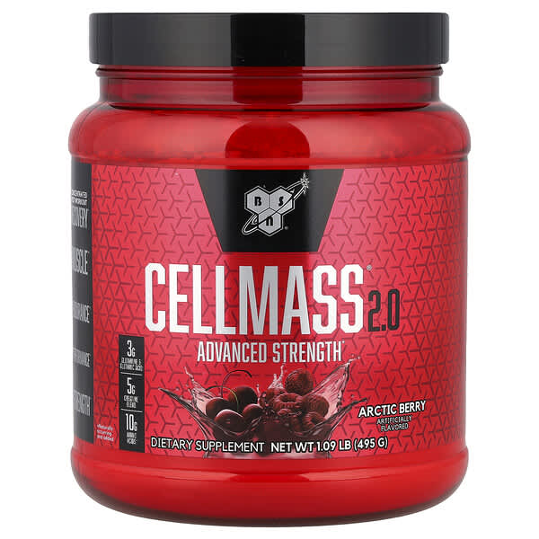 BSN, 셀매스 2.0, 향상된 효능, 운동 후, 아틱베리, 495g(1.09lb)
