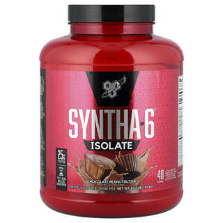 BSN, Syntha-6 Isolate, Mistura em Pó para Bebida de Proteína, Manteiga de Amendoim com Chocolate, 1,82 kg (4,02 lb)