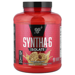 BSN, Syntha-6® Isolate, Protein Powder Drink Mix, Peanut Butter Cookie, 4.02 lb (1.82 kg)