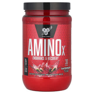 BSN, Amino-X, выносливость и восстановление, арбуз, 435 г (15,3 унции)