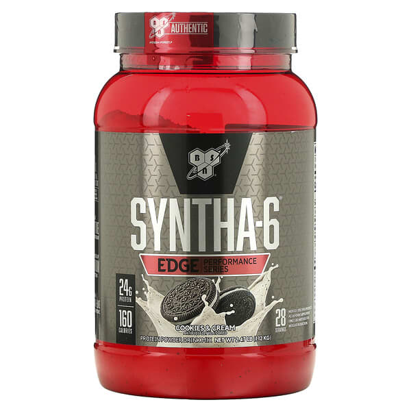 BSN, Syntha-6 Edge®, Protein Powder Drink Mix, Cookies & Cream, 2.47 lb (1.12 kg)