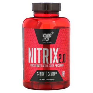 BSN, Nitrix 2.0, Precursor Concentrado de Óxido Nítrico, 180 Comprimidos