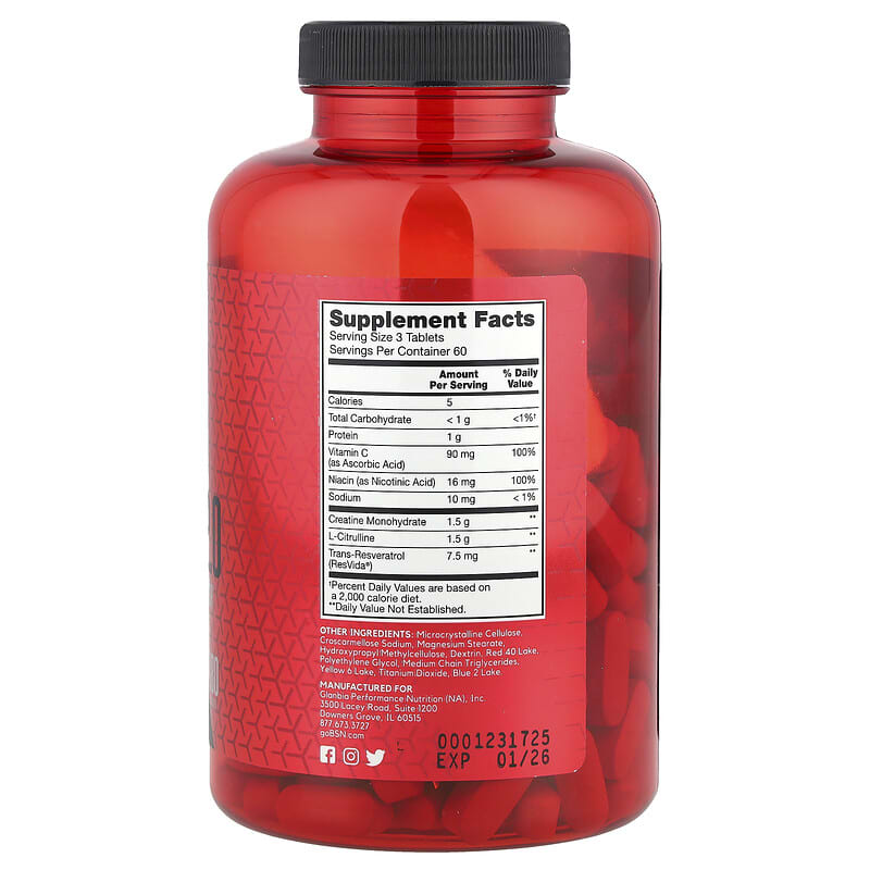 INTERFAX HORMONIC PERCOLATER HP-1 アルビニ Nitrix 2.0, Precursor concentrado del óxido nítrico, 180 tabletas
