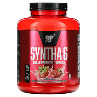 BSN, Syntha-6, Matrice protéique ultra-premium, Milkshake à la fraise, 2,27 kg