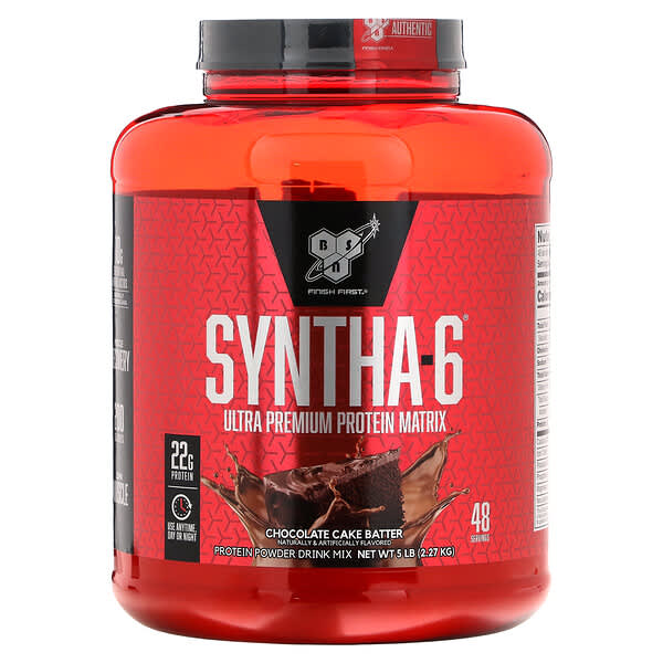 BSN, Syntha 6, Ultra Premium Protein Matrix, Schokokuchen, 5.0 lb (2.27 kg)