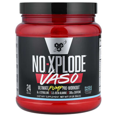 BSN, No-Xplode® VASO, Premium Pump Pre-Workout, Super Gig, 1.11 lbs (504 g)