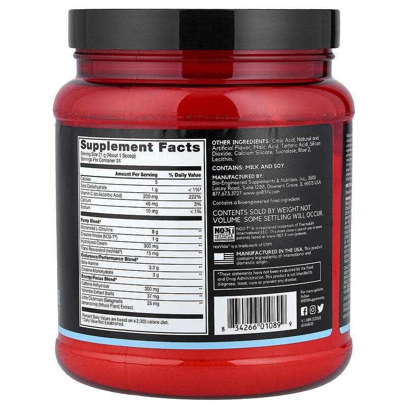 No-Xplode® VASO, Ultimate Pump Pre-Workout, Razzle Dazzle, 1.11 lb