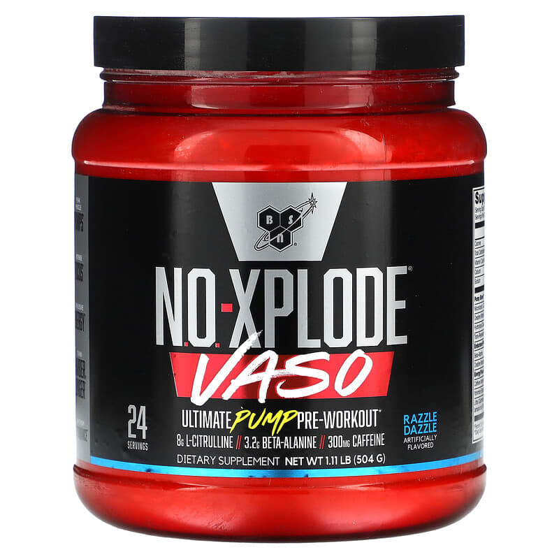 No-Xplode VASO, Ultimate Pump Pre-Workout, Razzle Dazzle, 1.11 