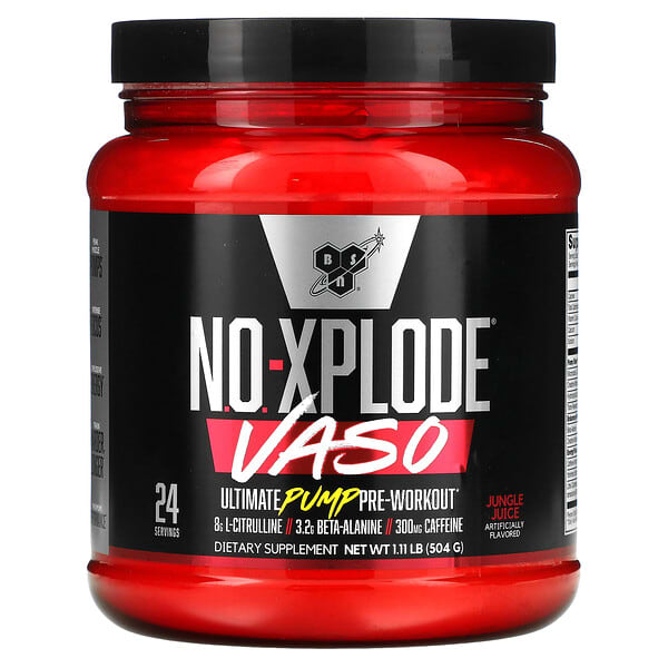 BSN, No-Xplode VASO, Ultimate Pump Pre-Workout, Jungle Juice, 1.11 lb (504 g)