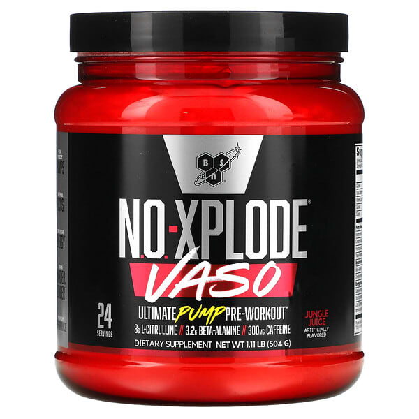 BSN, NoXplode VASO, Ultimate Pump PreWorkout, Jungle Juice, 1.11 lb