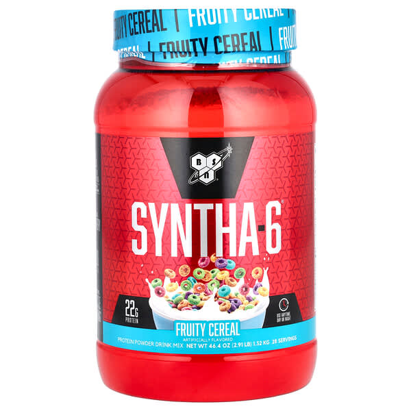 BSN, Syntha-6®，蛋白質粉飲品混合，果味穀類，2.91 磅（1.32 千克）
