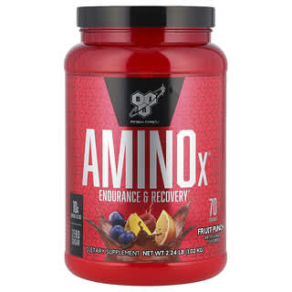 BSN, AminoX®（アミノエックス）、エンデュランス＆リカバリー、フルーツパンチ、1.02kg（2.24ポンド）