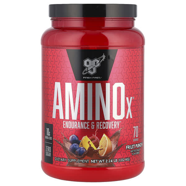 AminoX®, Endurance & Recovery, Fruit Punch, 2.24 lb (1.02 kg)