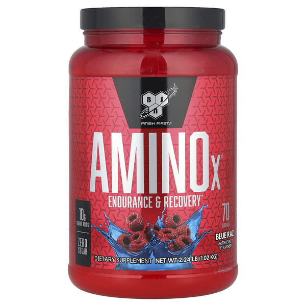 BSN AminoX®, Endurance & Recovery, Blue Raz, 2.24 lb (1.02 kg)