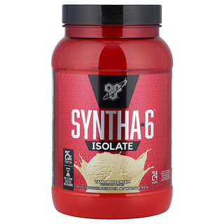 BSN, Aislado Syntha-6, Mezcla para preparar bebidas con proteína en polvo, Helado de vainilla, 912 g (2,01 lb)