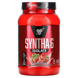 BSN, Syntha-6 Isolate, Protein Powder Drink Mix, Strawberry Milkshake, 2.01 lbs (912 g)