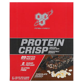 BSN, Protein Crisp, Chocolate Crunch, 12 Bars, 1.94 oz (55 g) Each