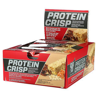 BSN, Protein Crisp, Protein Packed Bar, Salted Toffee Pretzel, 12 Bars, 1.94 oz (55 g)