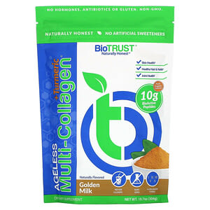 BioTRUST, Ageless Multi-Collagen + Turmeric, Golden Milk, 10.7 oz (304 g)'