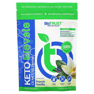 BioTRUST‏, Keto Elevate, C8 MCT Oil Powder, French Vanilla, 6.3 oz (181 g)