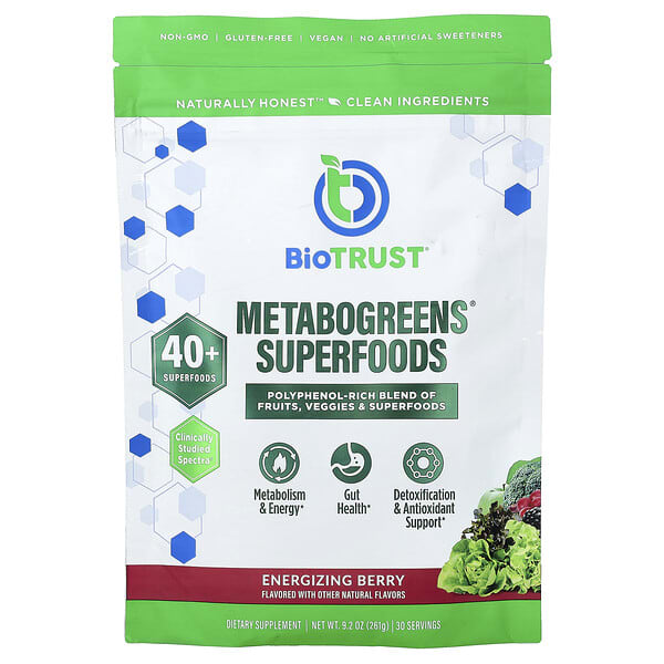 Metabogreens® Superfoods, Energizing Berry, 9.2 oz (261 g)
